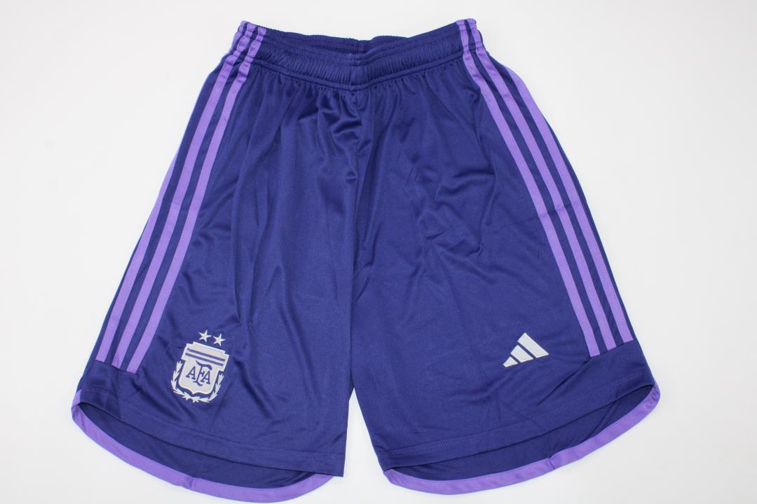 AAA Quality Argentina 2022 World Cup Away Soccer Shorts